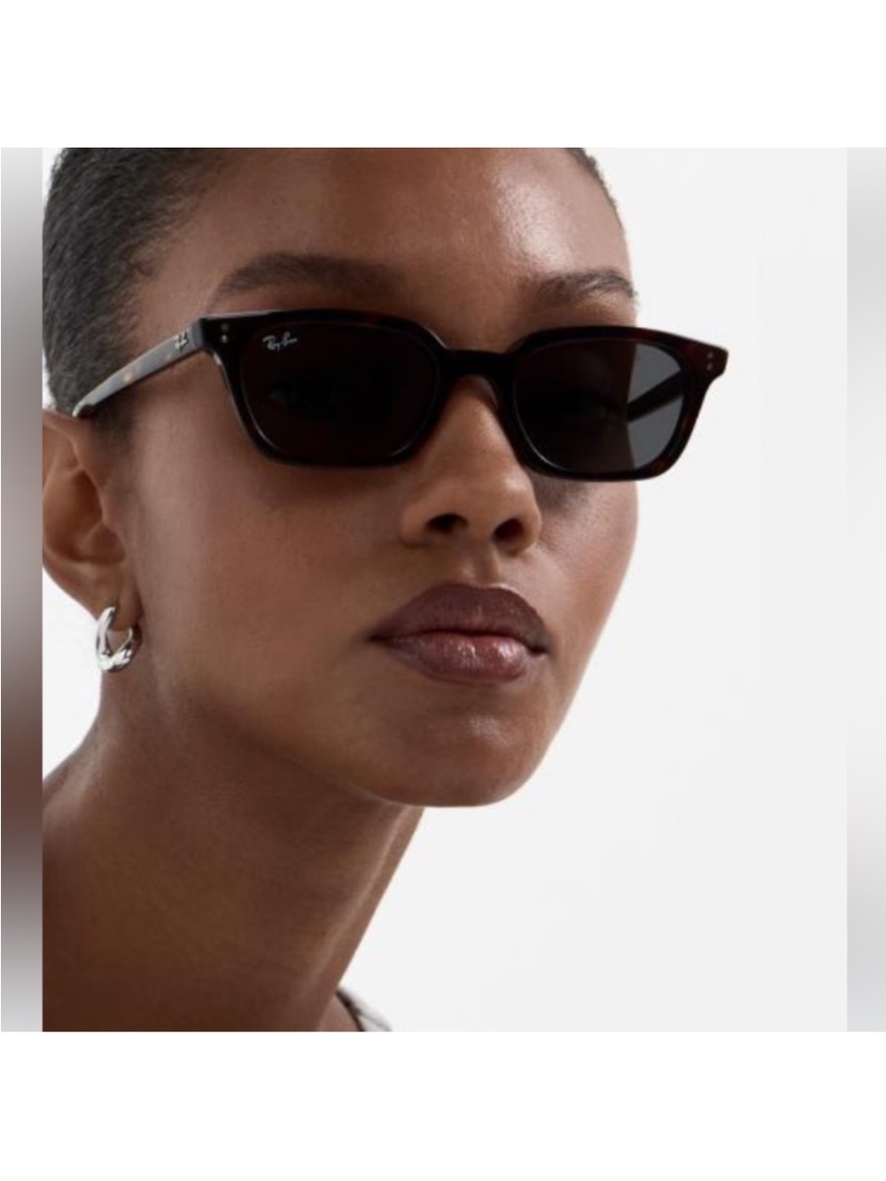 Ray-Ban Polarized ZAYA Rectangular Sunglasses brand new